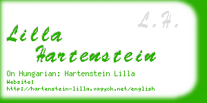 lilla hartenstein business card